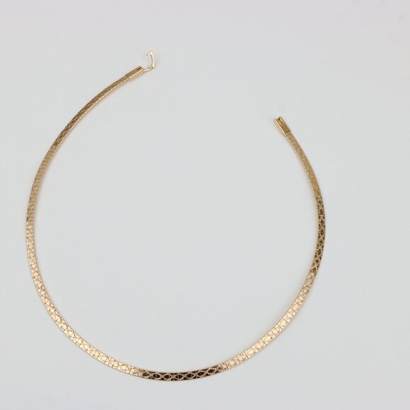 "Elegant Rose Gold Flat Chain Necklace for Women, XPNL0328 - Picture 3 of 10